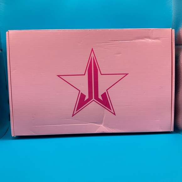 Jeffree Star Cosmetics Teal Breakfast At Tiffanys Star Hand Held Mirror NIB - Picture 9 of 9
